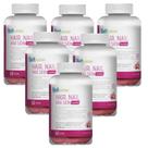 6x Belt Hair, Nail And Skin Gummy-Morango-60 gomas