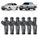 6x Bicos Injetores Omega 4.1 Gasolina 0280155821 / 93267340