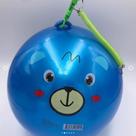 6x Bola Borracha Poing Poing C/cordão Mola 23cm - Brinquedo
