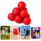 6x Bolinha Lisa Fisioterapia de Mãos Anti Stress Pet e Exercícios Frescobol