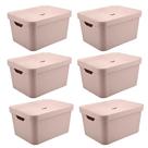 6x Caixa de Plástico 32L Organizadora Grande OU 24,5x36x46cm 6x Caixa de Plástico 32L Organizadora Grande OU 24,5x36x46cm