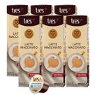 6x Cápsula de Latte Macchia Tres 3 Corações 10 Unidades