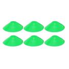 6x Chapéu Chines Cone 19cm Mini Treino Esporte Funcional VERDE