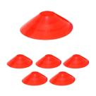 6x Chapéu Chines Cone 19cm Mini Treino Esporte Funcional VERMELHO