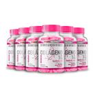 6x colageno woman 1g hydrolyzed com vit c 120tab fisionutri