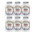 6x Complexo Vitaminas Adek A, D, E, K 360 Cápsulas 500mg - Flora nativa do Brasil