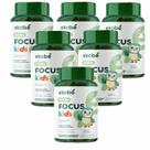 6x Focus Kids- Gummy- Sabor Blue Raspberry- 30 Gomas- Ekobé Sabor:Sem Sabor