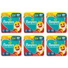 6x Fralda descartável Pampers Supersequinha Tamanho G 80 Un