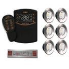 6x led slim rgbw 15w tholz + fonte 120w + smartpool