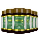 6x levedura de cerveja green hf suplementos 400 comp