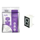6x Módulo Display 7 Segmentos 1 Dígito Ânodo Vermelho - RoXo