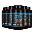6x omega 3 fish oil 300 caps hf suplementos