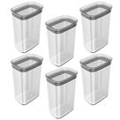 6x Porta Temperos Pote 2,3L Organizador OU Block Hermético 6x Porta Temperos Pote 2,3L Organizador OU Block Hermético