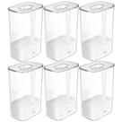 6x Pote Temperos 2,3L Organizador Geladeira OU Clear Fresh