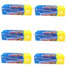 6x Saco Freezer Bags Fecho Duplo Médio 17,7x19,5 Member Mark