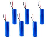 6X Super Bateria 3,7v 18650 2200mah Com Fio