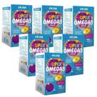 6x Super Ômega 3 Infantil- 90 Caps Mastigáveis Cereja- Ekobé