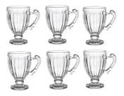 6x Xícara Para Café 100ml De Cristal Renaissance F7031