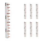 7 Barramento Trifásico 12 Polos 80A Steck S3F210B 3x4P Din