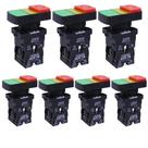 7 Botões Duplo De Plástico 1na+1nf 24v Vd/vm - Metaltex