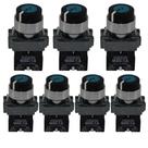 7 Chaves Seletora 90g 1na 22mm 2 Pos Preta De Metal
