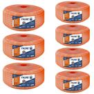 7 Conduítes Conrrugado Tigreflex 25m Laranja Em Pvc 32mm