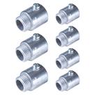 7 Conectores S/ Rosca Reto Cônico Alumínio 3/4'' Tramontina