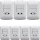 7 Conjunto 2 Interruptores Paralelo 6a + 1 Tomada 10a 250v
