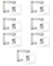 7 Conjunto Placa Suporte Para Móvel Sleek Margirius