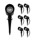 7 Espeto Led Jardim 5w Bivolt Ip65 6500k 127 220v