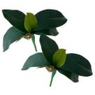 7 Folhas de Orquídea Artificiais Alta Qualidade Para Decoração e Composição de Vasos