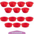 7 Kit Forma Espiral + Forma Redonda Sortida Pudim Silicone