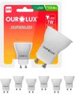 7 Lâmpadas Led Dicroica Mr11 7w Bivolt Gu10 100 Graus Cor da Luz 2700k Branco Quente Ourolux 7 Lâmpadas Led Dicroica Mr11 7w Bivolt Gu10 100 Graus Cor da Luz 2700k Branco Quente Ourolux