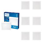 7 Luminária Plafon led 12w Philips 6500k Sobrepor Bivolt