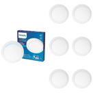 7 Luminária Plafon Led 18w Philips 4000k Bivolt Sobrepor