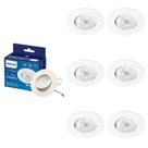 7 Luminária Spot Led Philips 6.2w 6500k Bivolt SL052 550lm