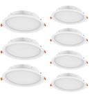 7 Luminárias Led De Embutir Redonda 3000k Ledvance 7021286