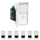 7 Módulo Tomada Rj45 8 Fios Upt Cat5e Schneider Linha Orion S70540004