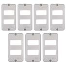 7 Placas De Alumínio Polido Para Condulete 3/4 Tramontina