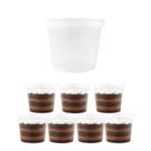 7 Potes Potinho 500ml Com Tampa Lacre Alta Vedação Redondo Transparente 7 Potes Potinho 500ml Com Tampa Lacre Alta Vedação Redondo Transparente