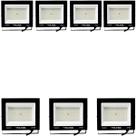 7 Refletores Led Externo Ip65 100w Biv 6500k Volter Preto 7 Refletores Led Externo Ip65 100w Biv 6500k Volter Preto