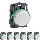 7 Sinaleiro Ø22mm Plástico P/ Lâmpada Ba9s Branco até 250V Schneider