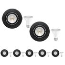 7 Spot Emb Face Plana PAR20 + 1 Lâmpada LED 6W 2700K E27