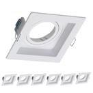 7 Spot Embutido Quadrado Recuado MR11 GU10 Save Energy