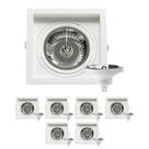 7 Spot Embutir Recuo AR111 + Lâmpada LED 12W 4000K Save Energy