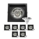 7 Spot Embutir Recuo AR111 + Lâmpada LED 12W 4000K Save Energy