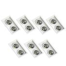 7 Spot Embutir Recuo P/2 Lamp AR11 GU10 Branco Save Energy