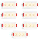 7 Spot Triplo Mini Led Embutir Downlight Micro 3000k Bet90 7 Spot Triplo Mini Led Embutir Downlight Micro 3000k Bet90