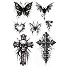 7 Tatuagens Temporarias Falsas Góticas