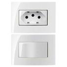 7 Tomada 3 Pinos 10a + 1 Interruptor Simples Embutir para Movel Branco Margirius 7 Tomada 3 Pinos 10a + 1 Interruptor Simples Embutir para Movel Branco Margirius